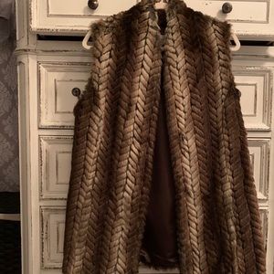 Faux fur vest